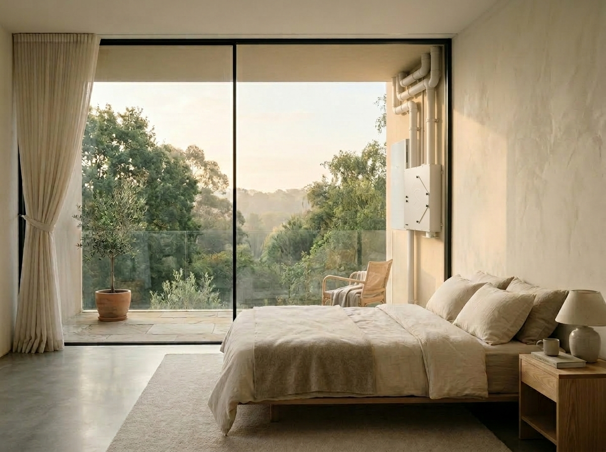 ระบบติดตั้งนอกบ้านที่เงียบสงบ ซ่อนตัวอย่างถ่อมตน